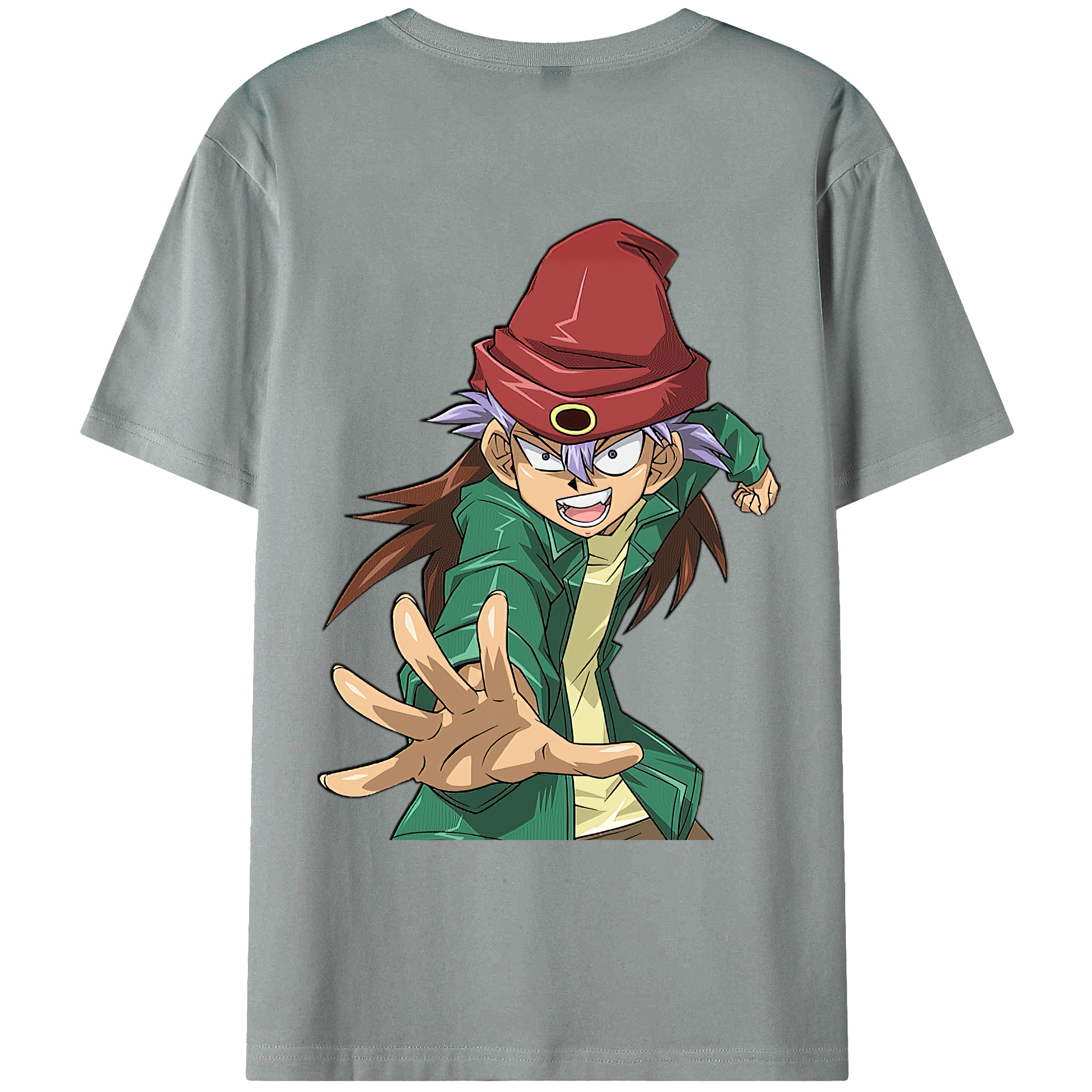 （画像用） 遊☆戯☆王 Yu-Gi-Oh! 綿100％ メンズ半袖Tシャツ（バックプリント） 通気性
